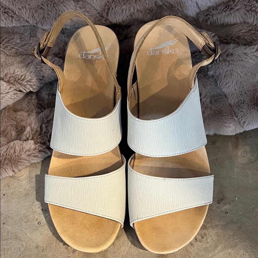 Dansko Women's White Sandals